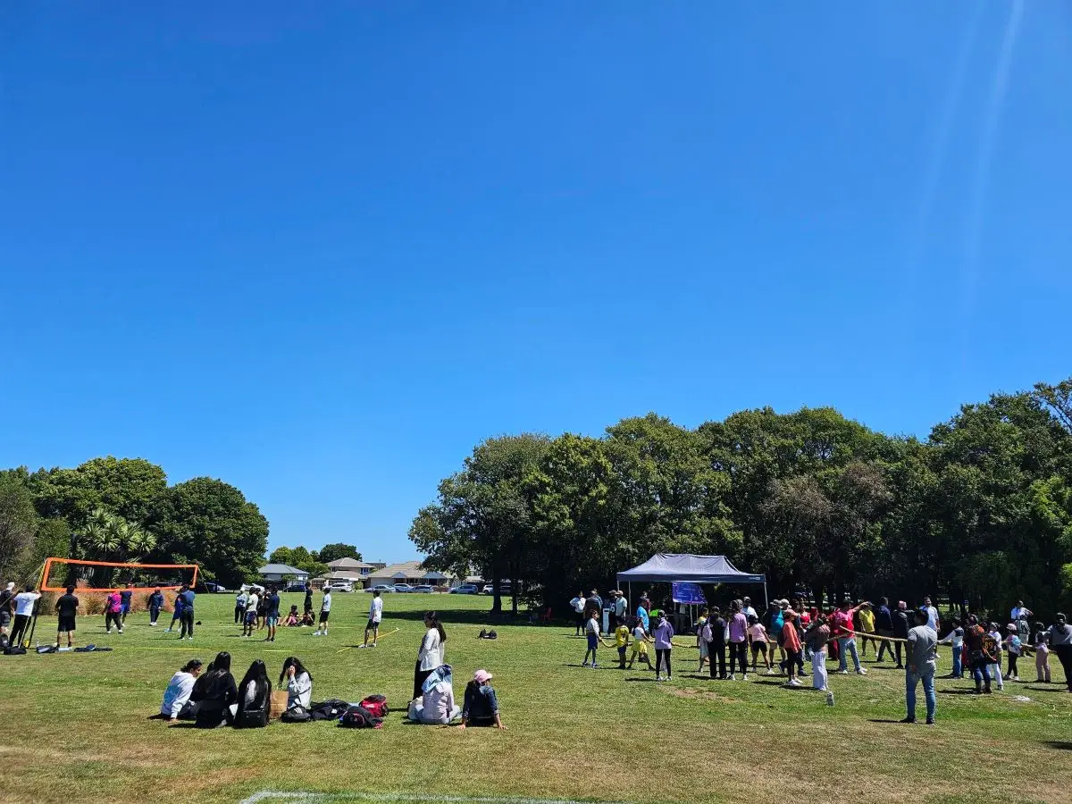 People of Nepalese Background enjoying sports day in Christchurch