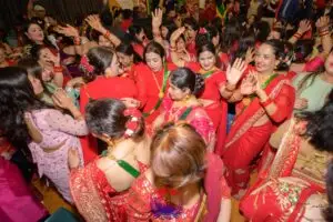 Celebrating Teej festival